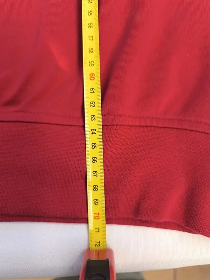 Magnifique Sweat homme polo golf taille L rouge logo bleu marine excellent état - photo numéro 10