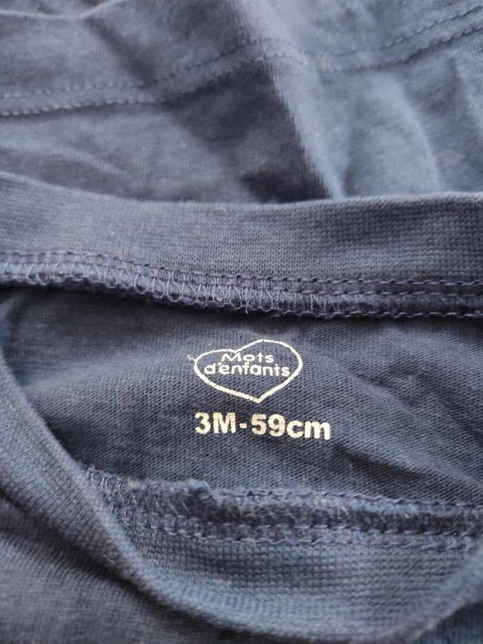 T-shirt manches longues 3 mois - photo numéro 3