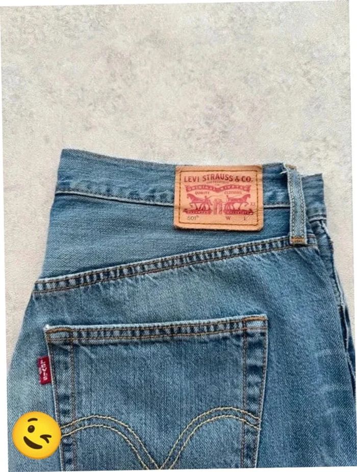 Short Levi's 501 W32 FR42 Bleu Homme men #SHO142 - photo numéro 3