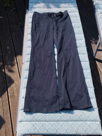 Pantalon noir pattes d éléphant taille 38