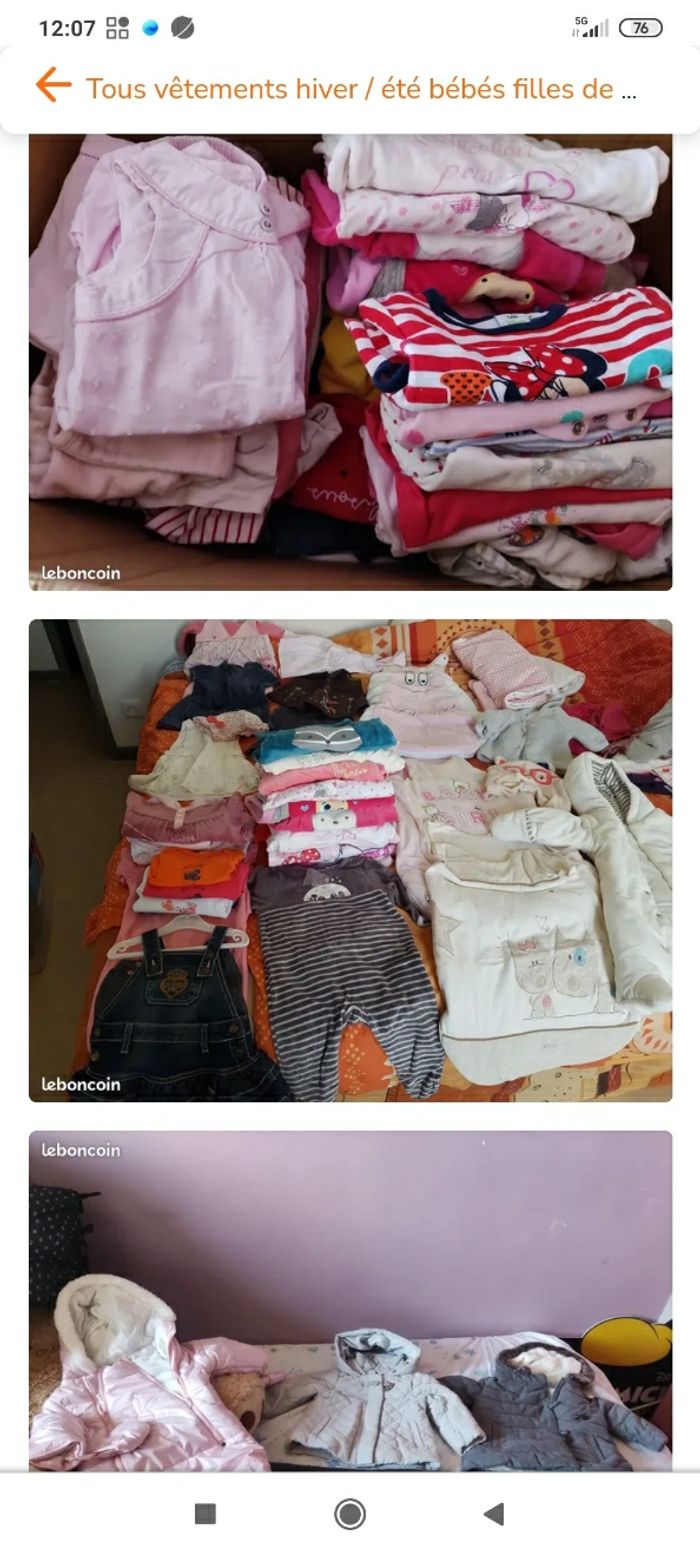 Vêtements fille 0 4 ans très bon état - photo numéro 3