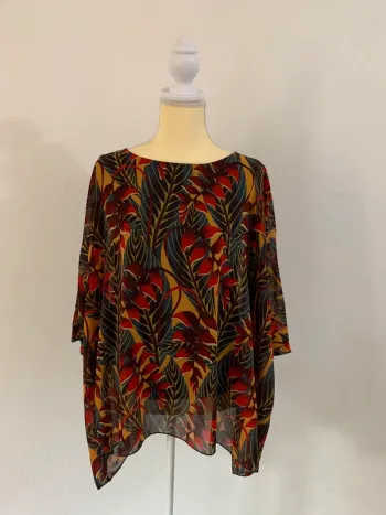 Blouse ample imprimée feuillage – Molly Bracken