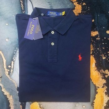 Polo manches courtes Ralph Lauren Bleu Taille L 