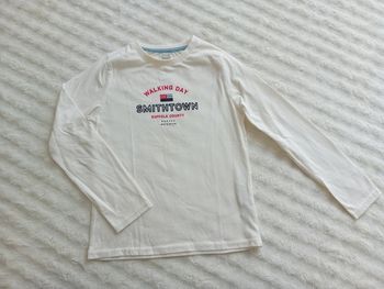 Tshirt ML garçon 7/8ans 🤍🩶