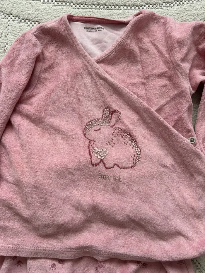 Pyjama 2 pièces rose - photo numéro 3