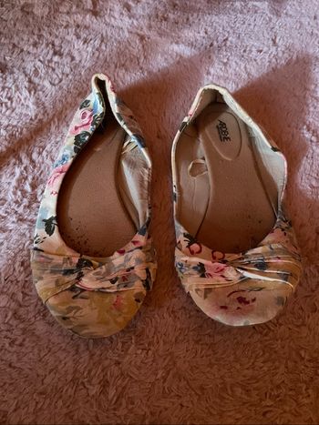 Ballerines blanches imprimer