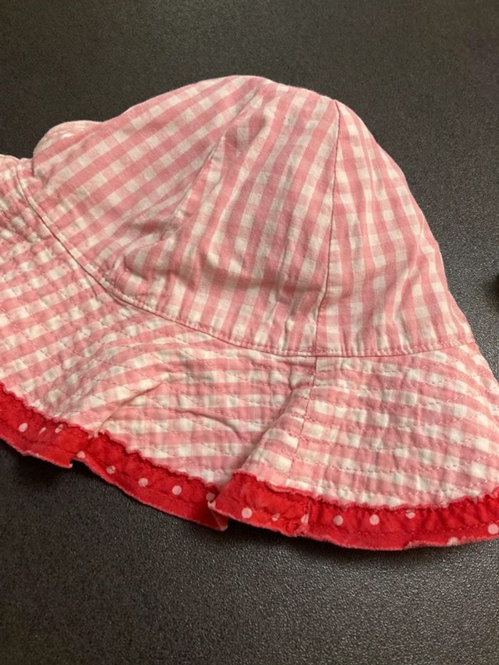 Lot chapeau bon soleil vêtement bébé fille 53 cms - photo numéro 4