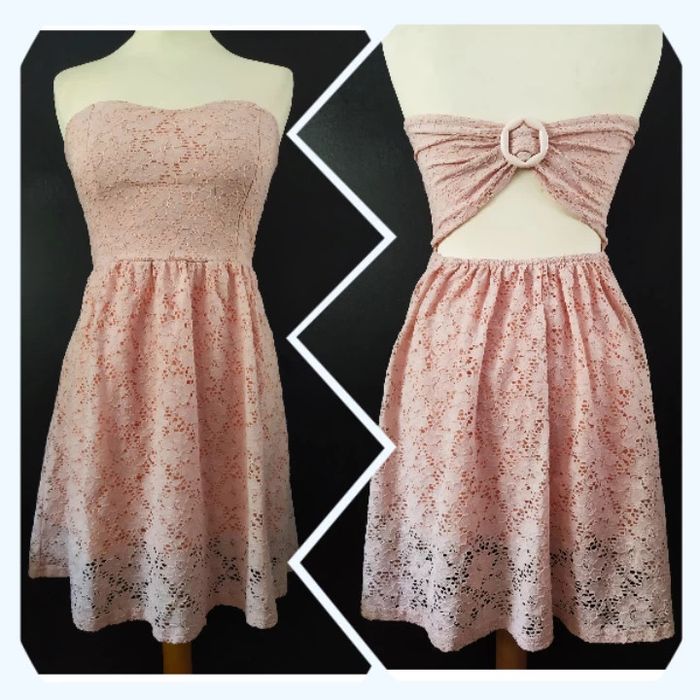 Robe bustier dentelle joli dos 36