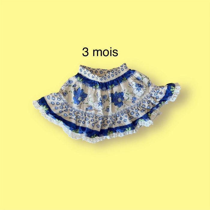 Jupe bébé provinciale Le Lézard Taille 3 mois