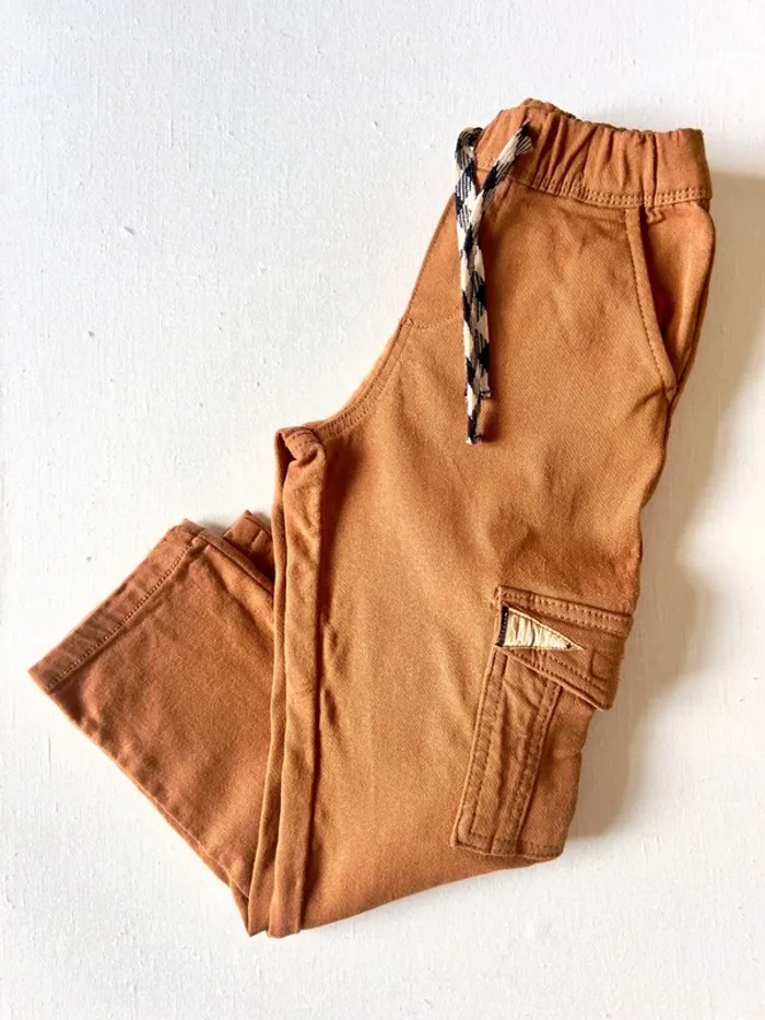 Pantalon cargo Sergent Major garçon 5 ans camel – collection automne hiver 2024/2025