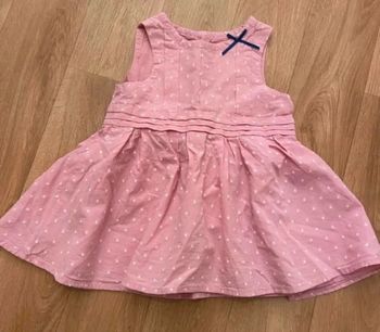 Robe rose à pois 6M