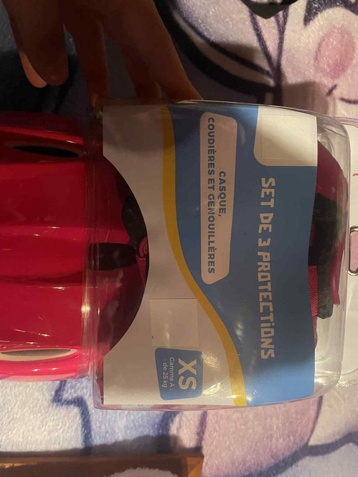 Casque de protection genouillère et coudieres - photo numéro 2