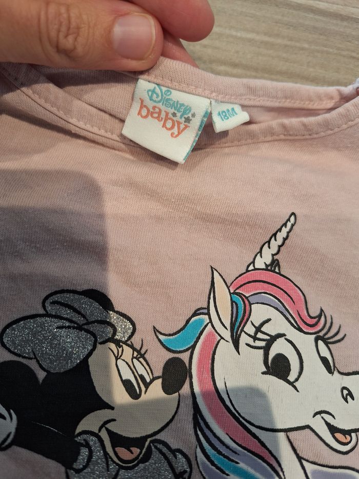 Tee-shirt manches longues Disney Minnie Licorne - 18 mois - photo numéro 2