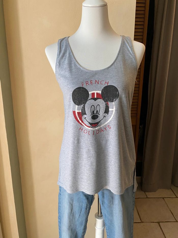 Débardeur gris Mickey Disney M - photo numéro 5
