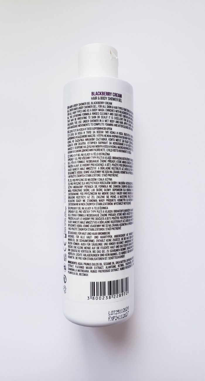 100 % Naturel - Gel douche corps et cheveux à la crème de mûre - Stani Chef's - 250 ml - photo numéro 2