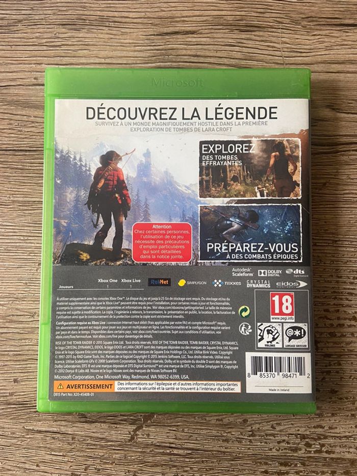 Jeu Tomb Raider Xbox One - photo numéro 2