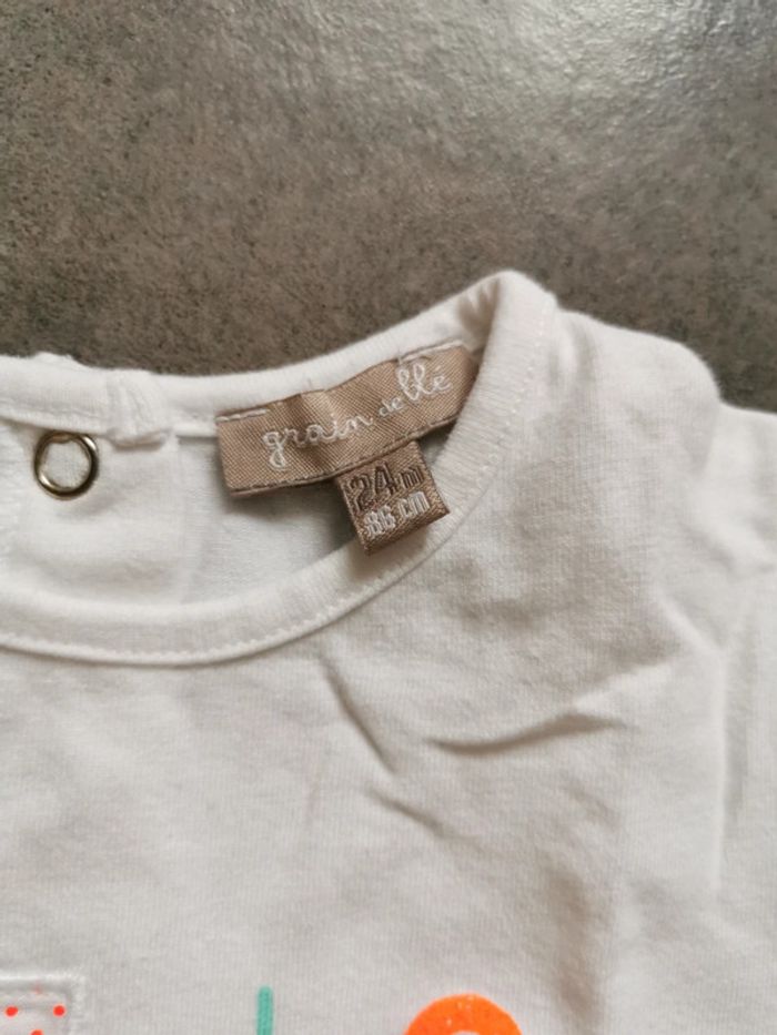 Tee-shirt été 2 ans grains de blé - photo numéro 2