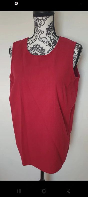 Débardeur habillé  rouge très foncé