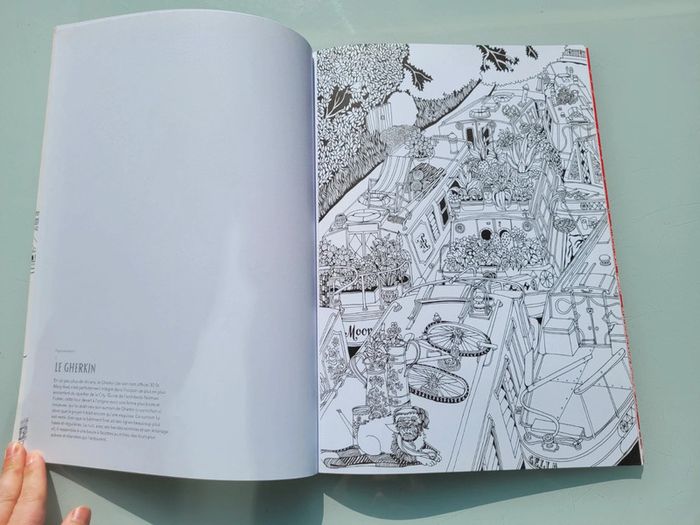 Grand cahier de coloriage Colorier Londres, éditions Marabout - photo numéro 4