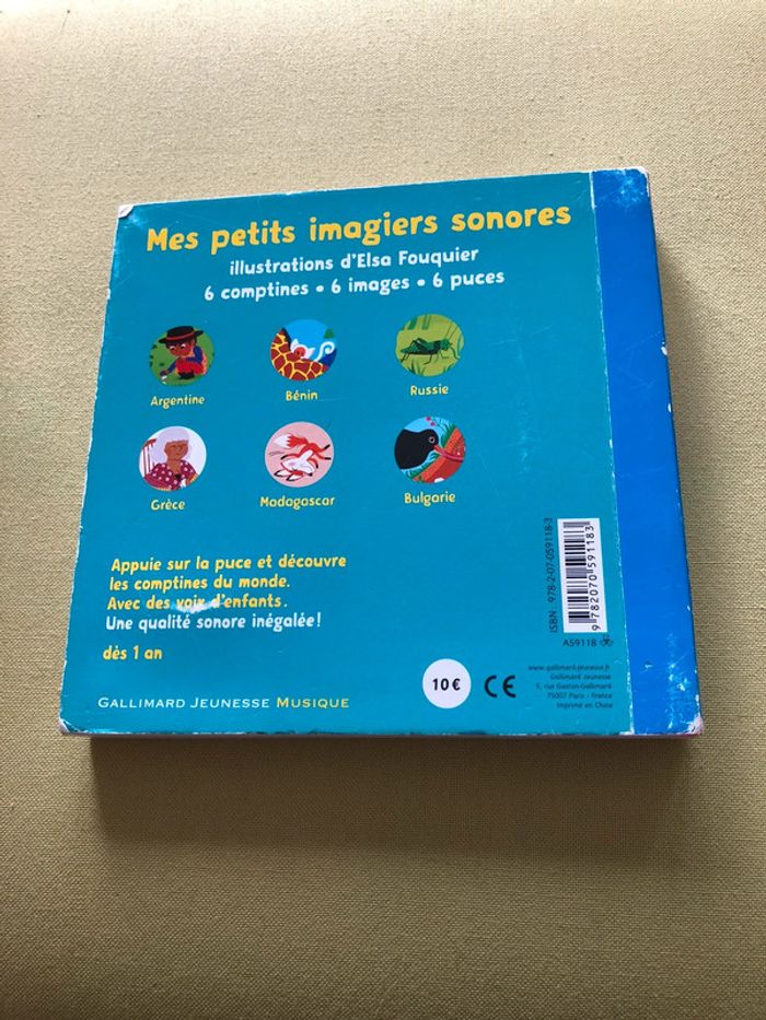 Livre mes petits imagiers sonores mes comptines du monde - photo numéro 3