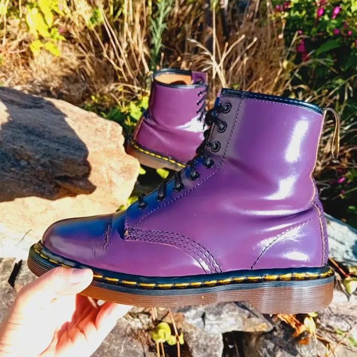 Dr. Martens made in England violet UK6 39 - photo numéro 2