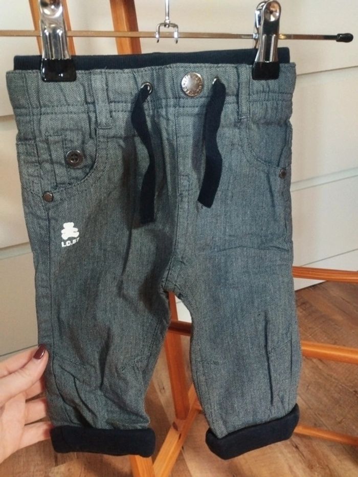 Lot de 2 pantalons bébé garçon taille 6 mois - photo numéro 4