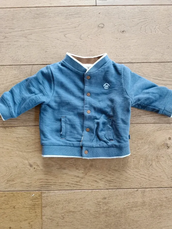 Pull ( gilet  veste ) réversible bien chaud