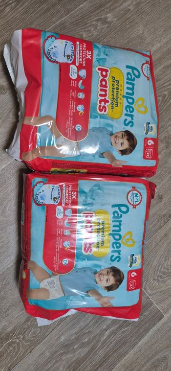 Lot couches pempers taille 6