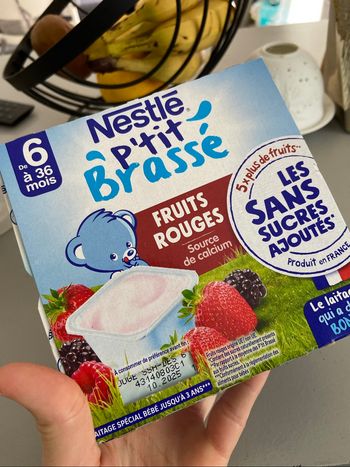 Nestle P’tit brassé fruits rouges
