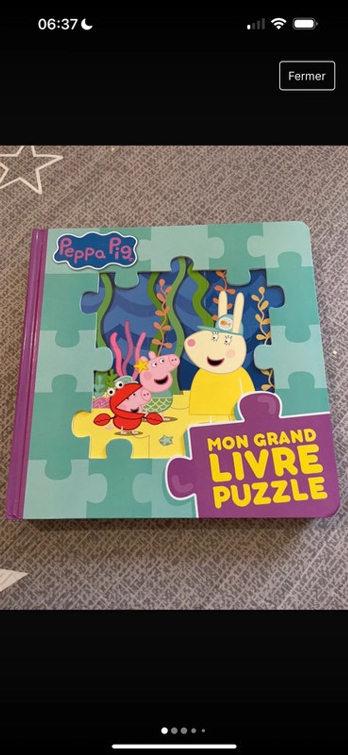 livre puzzle peppa pig