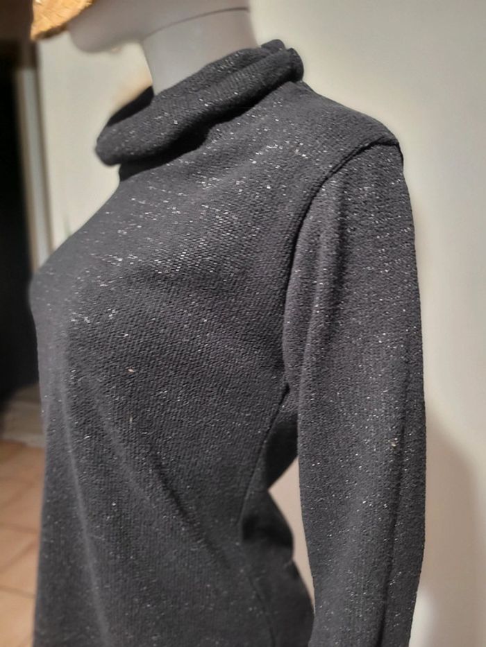 Pull noir brillant - photo numéro 5
