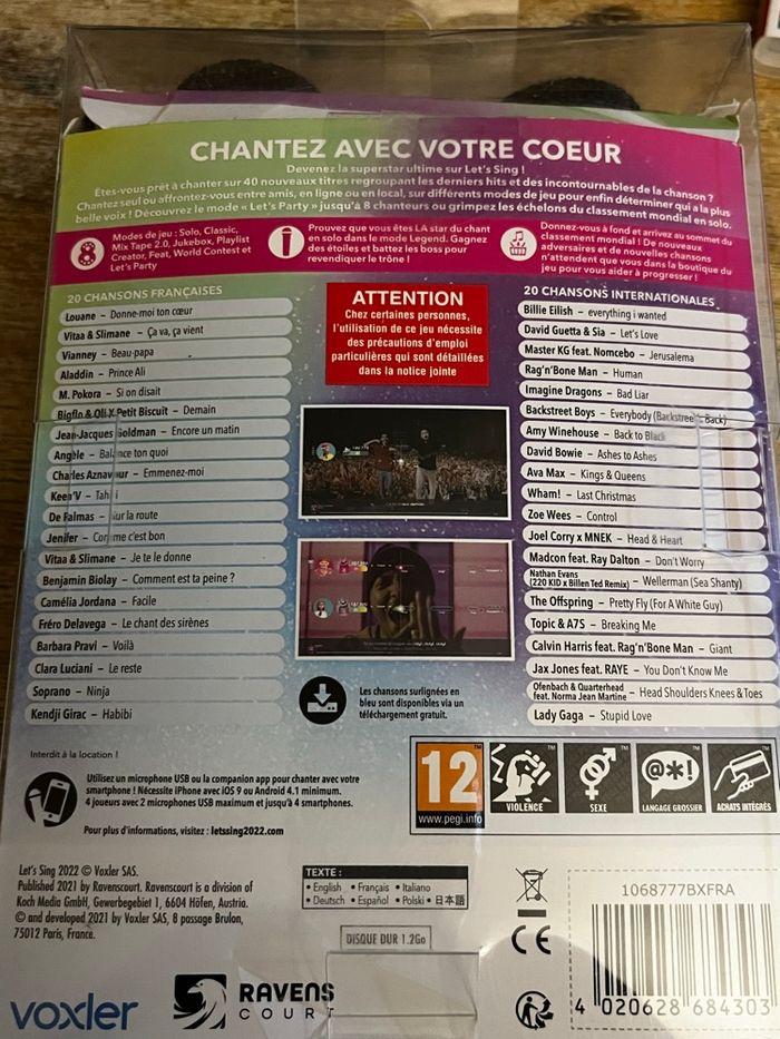 Jeu switch Let’s sing avec micro - photo numéro 5