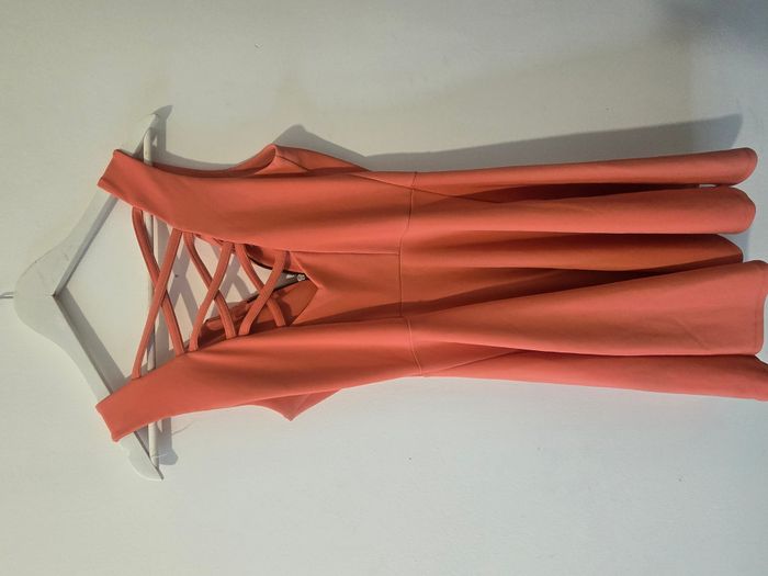 Robe Patineuse Corail à Dos Croisé - photo numéro 4