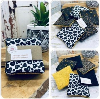 Lingettes lavable et réutilisable lot de 6