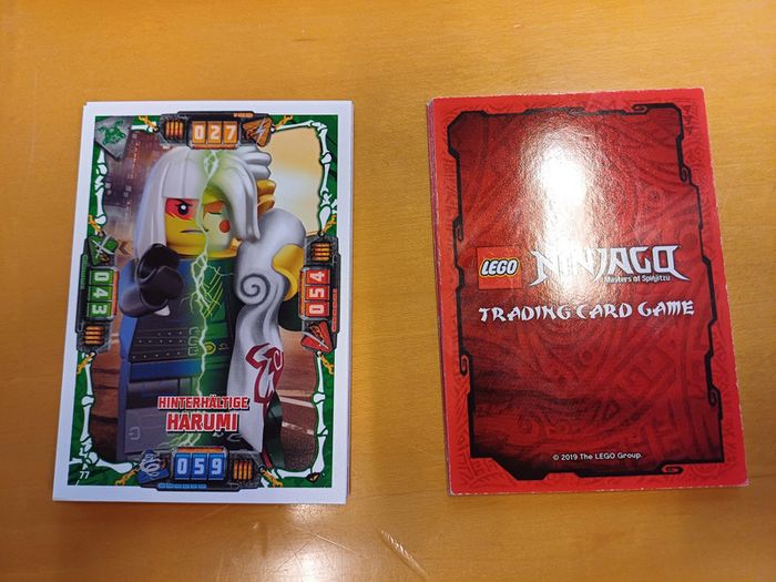 Lot de 5 cartes Lego Ninjago - Série 4 2019 Allemagne