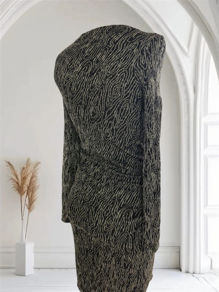 Robe chic Zara noir et argenté taille S neuve - photo numéro 6