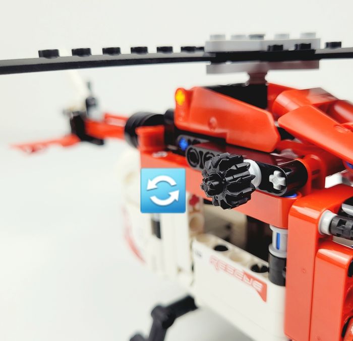 L'hélicoptère de secours Lego Technic - rèf. 42092 - photo numéro 10