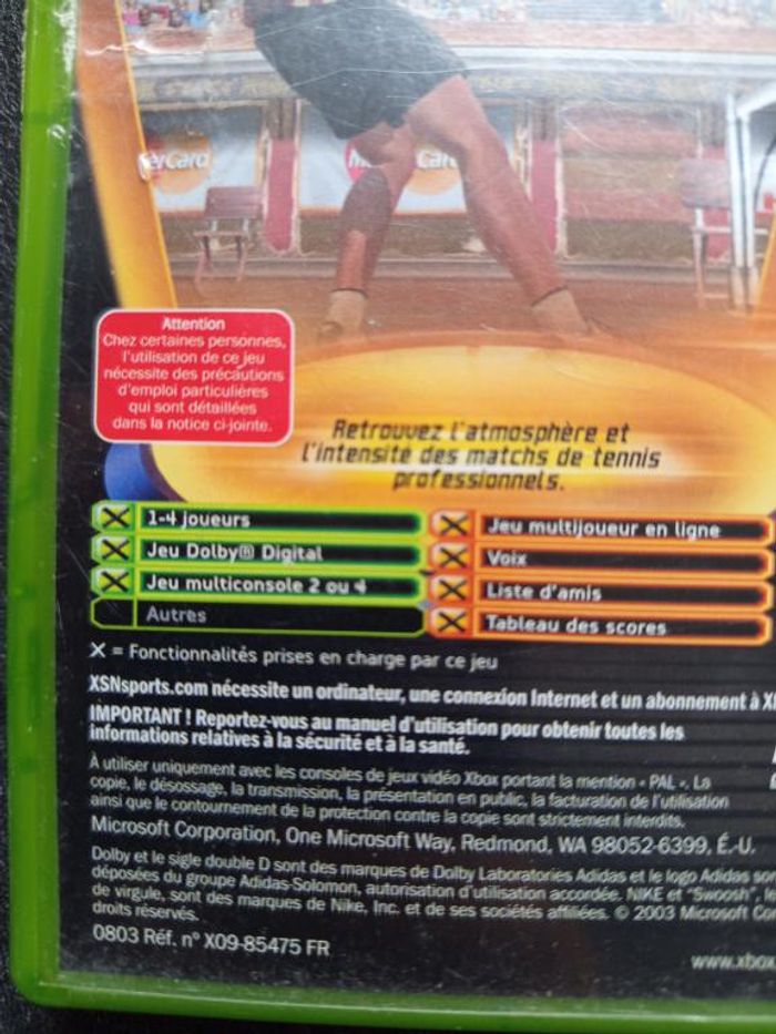 Microsoft - Xbox - Top spin - photo numéro 3