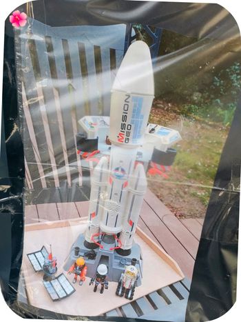 Fusée Playmobil City 6195 mission geo vintage