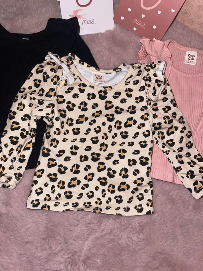 Lot de 3 tee shirt manche longue 3-6m - photo numéro 4