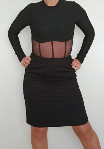 Jupe tailleur rayée chic Sinequanone taille 38