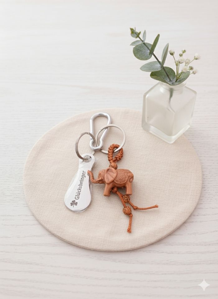 Porte clé avec jeton de caddie - photo numéro 5