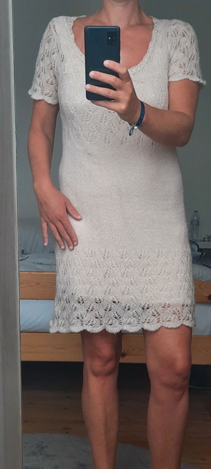 Robe en laine rose pâle Promod