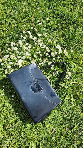 Joli sac en simili cuir vintage années 70's