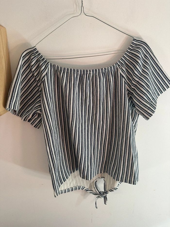 Blouse à rayure creeks taille L - photo numéro 3