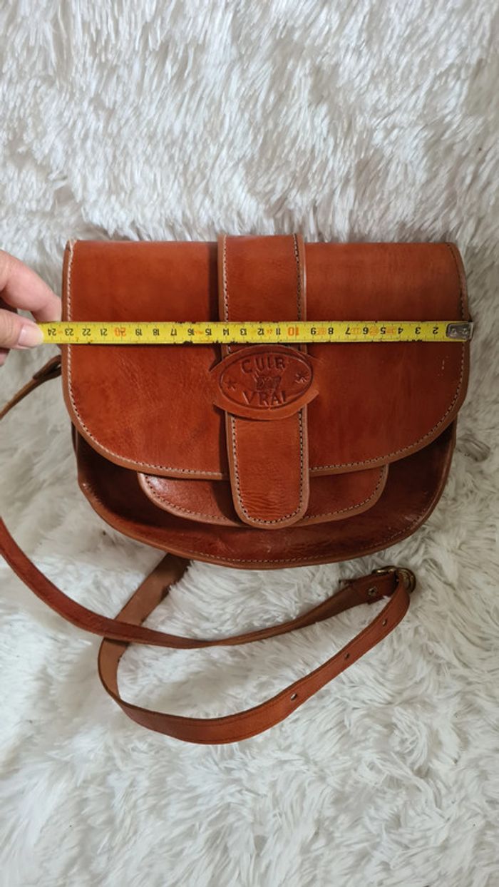 Sac en cuir Vintage pochette Cuir Véritable - photo numéro 5