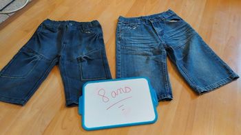 2 shorts en jeans 8 ans