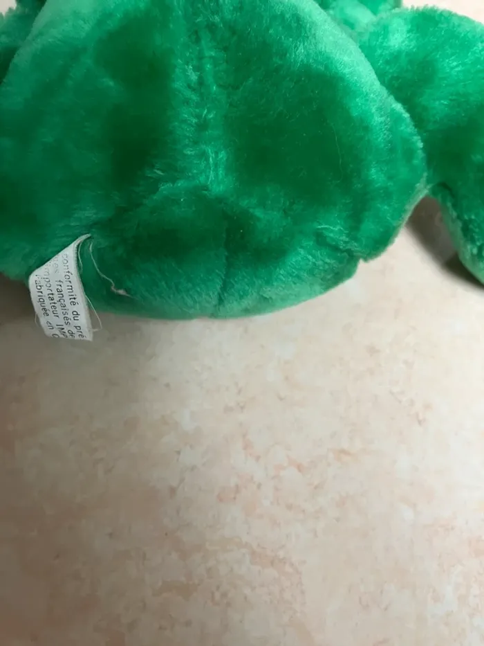 Doudou grenouille vert – bruit réaliste 🐸 - photo numéro 3