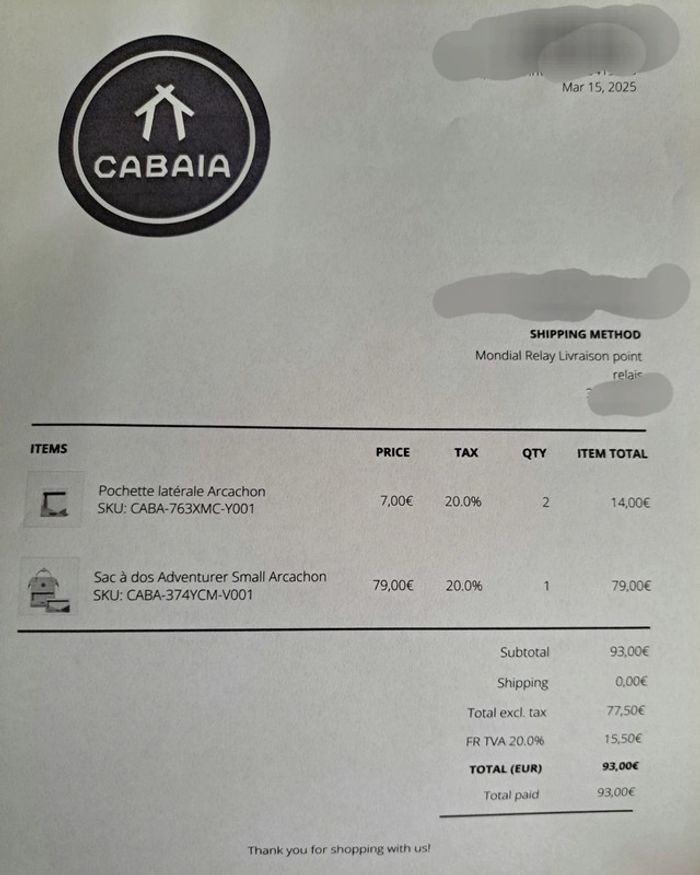 Sac taille S Arcachon et 4 pochettes - photo numéro 2