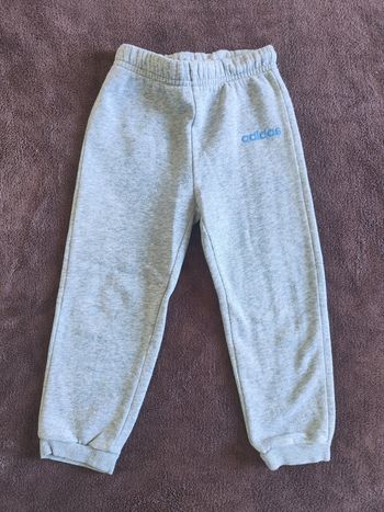 Pantalon jogging gris clair Adidas 3 ans